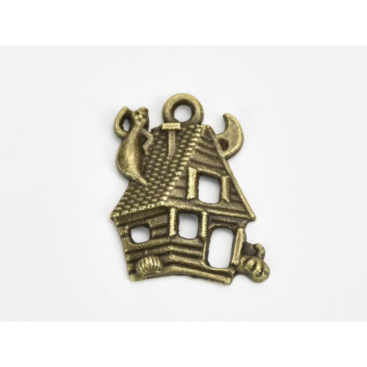 Medalion - Castel bântuit 5 buc/set – pentru decorațiuni de toamnă și coroane
