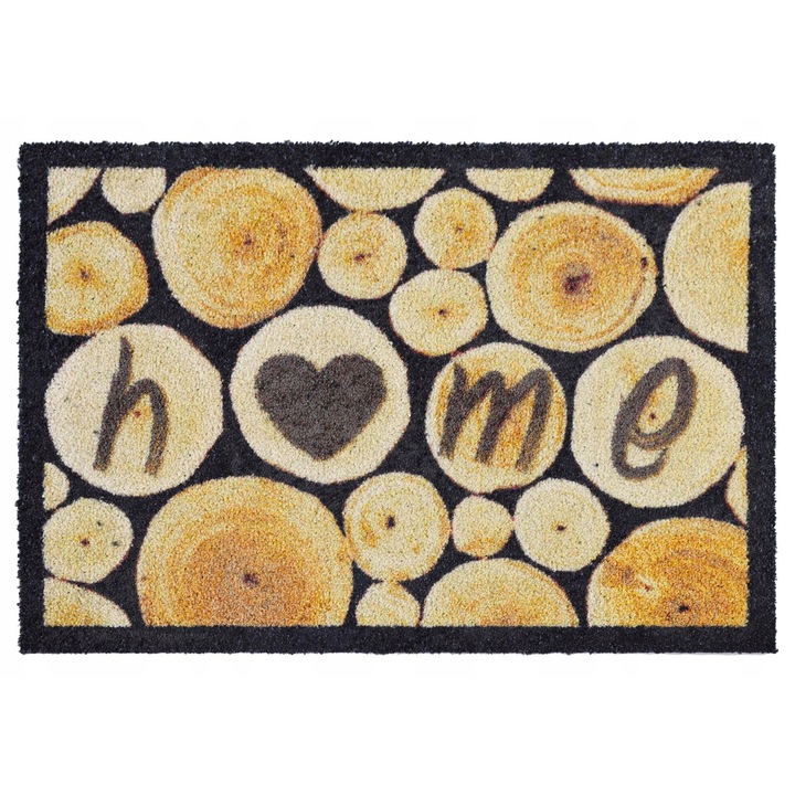 Bejárati szőnyeg, elSimone, 50 x 70 cm, Szürke, Anyag 100% poliamid, Csúszásgátló hátlap, Szövet típusú, Magasság 8 mm, Creation Home kollekció