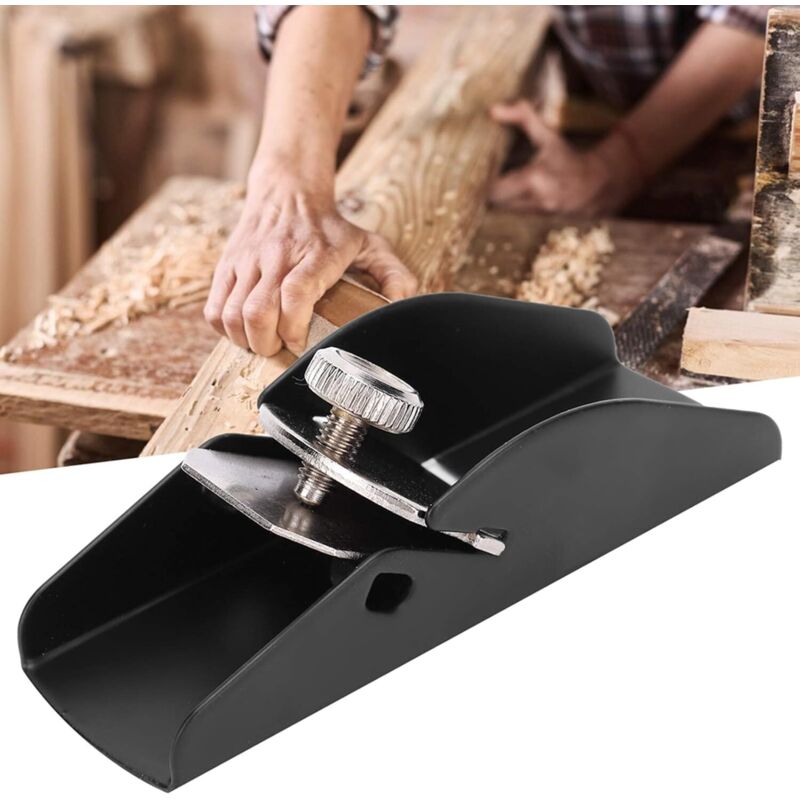 Rindea Mini Rindea manuala mini portabila din aluminiu, lama din otel calit ...