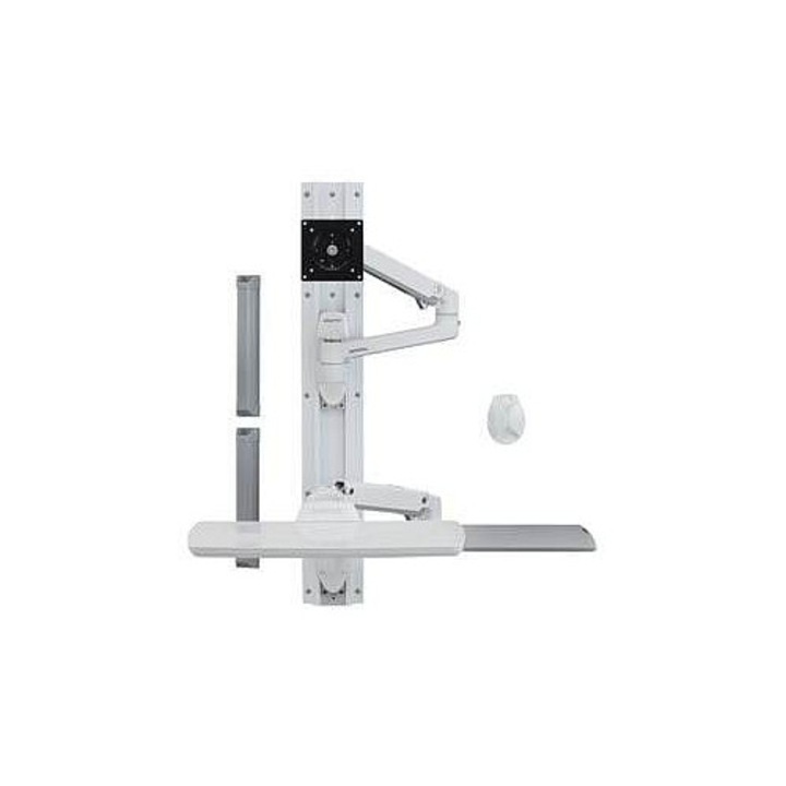Sistem montaj perete Ergotron LX, alb, pentru ecran pana la 32", accesorii incluse