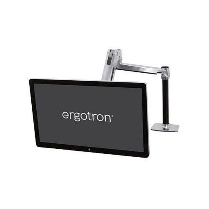 Set montaj Ergotron LX, aluminiu lustruit, pentru ecran LCD pana la 42", prindere pe birou