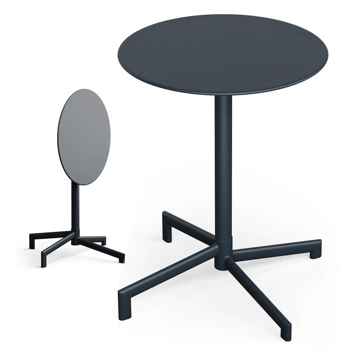 Blumfeldt, Urbanedge Bisztróasztal, Bárpult, 60 cm, Összecsukható, Porszórt, Időjárásálló