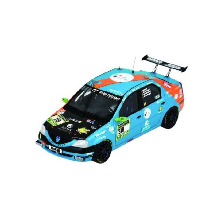 Autómodell Dacia Logan No.318 Ollis Garage Racing 24H Nürburgring 2024 - O. Kriese - M. Lachmayer - Y. Lachmayer - M. Weissermel - Limitált 1:43 Spark