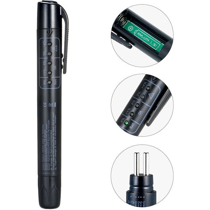 Tester lichid frana auto 5 LED, digital, 1.5V, LR03 AAA
