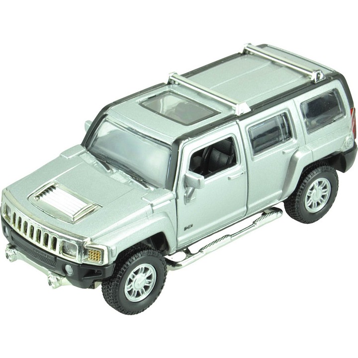 Modell fém Hummer H3 Sparkys 20x9x9cm hang fény nyitható ajtók