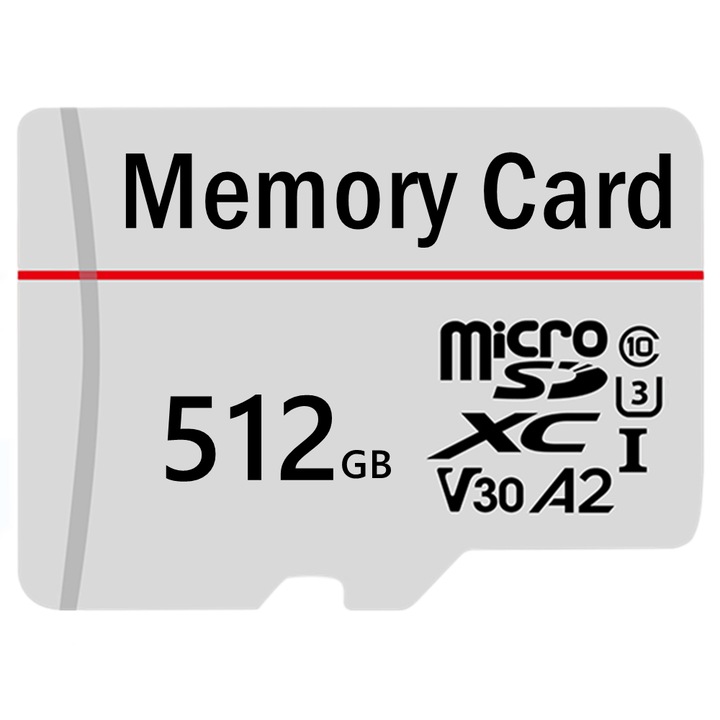 Card memorie microSDXC 512GB cu adaptor, viteza pana la 100 Mb/s, compatibil smartphone-uri, tablete, drone, camere sport, camere de bord si gamepad-uri