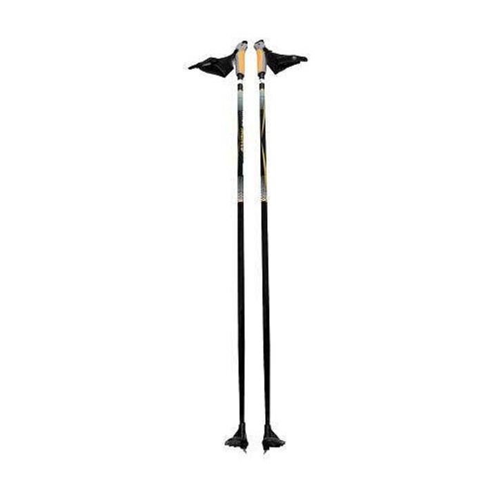 Merco, 6061 alumínium síbot, parafa és polipropilén markolat, állítható neoprén/nylon szíj, 16 mm-es tengelyátmérő, acélhegy, Fekete/sárga, 130 cm