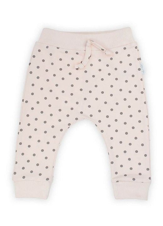 Pantaloni copii, NICOL, pantaloni de trening, bebelusi, bej, material moale, 56 CM