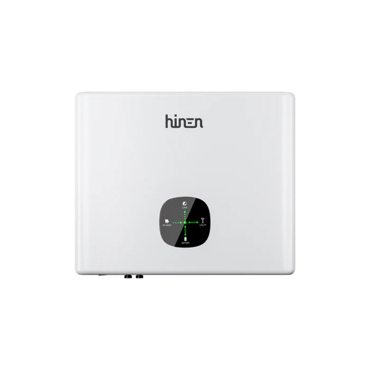 Kit invertor monofazat HINEN 6kW cu 3 baterii de 5, 12kWh, protecție IP65, control prin aplicație