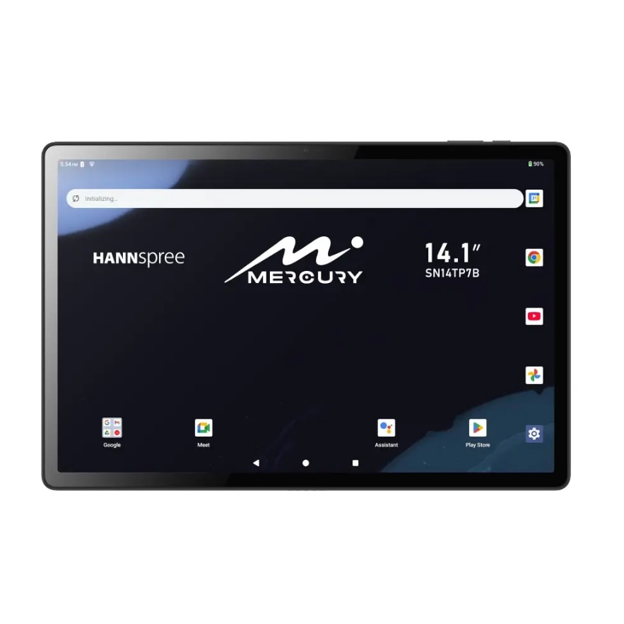 Tableta Hannspree Mercury, Procesor Mediatek MTK8786 Octa-Core, Ecran 14.1", 6GB RAM, 128GB Flash, 13MP, Wi-Fi, Bluetooth, Android Negru