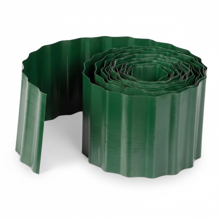 Pázsitszegély műanyag - 15cm x 9m