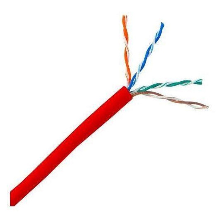 Planet Cat5E UTP kábel, PVC, piros, 305m