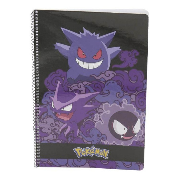 CYP Brand A4 füzet, 80 oldal, kockás, spirálos, Gengar
