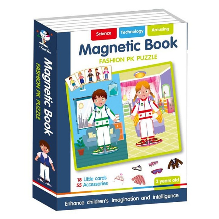 Магнитна книга пъзел Alltoys комплект 73 части многоцветен
