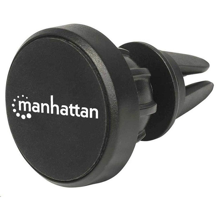 Manhattan mágneses autós telefontartó szellőzőrácsra, fekete 4.45x4.45x5.9cm