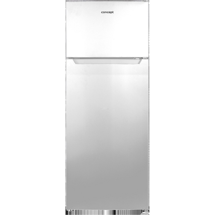 Kombinált hűtőszekrény / hűtő-fagyasztó kombináció Concept LFT4355ss, teljes térfogat 211 l, megfordítható ajtónyitás, inox, 1428x540x551 mm