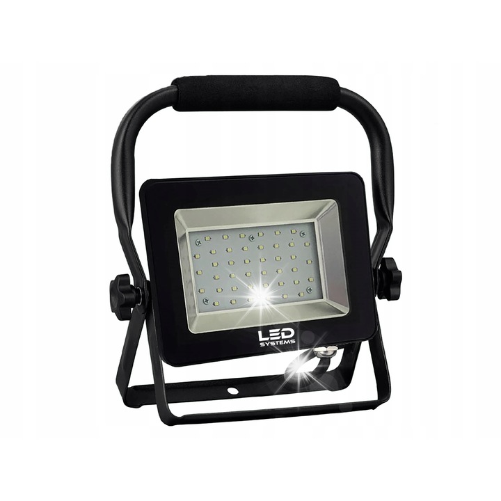 Proiector LED Ledsystems 30W 6000K alb rece IP66 33x22cm