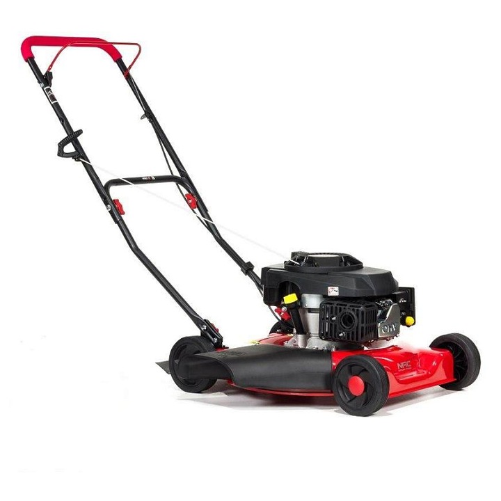 Masina de tuns gazon NAC LP50-146-SD-NG, motor 146 cm3, 2,6 kW, cu evacuare laterala, latime de taiere 51 cm, rosu/negru, 1 buc
