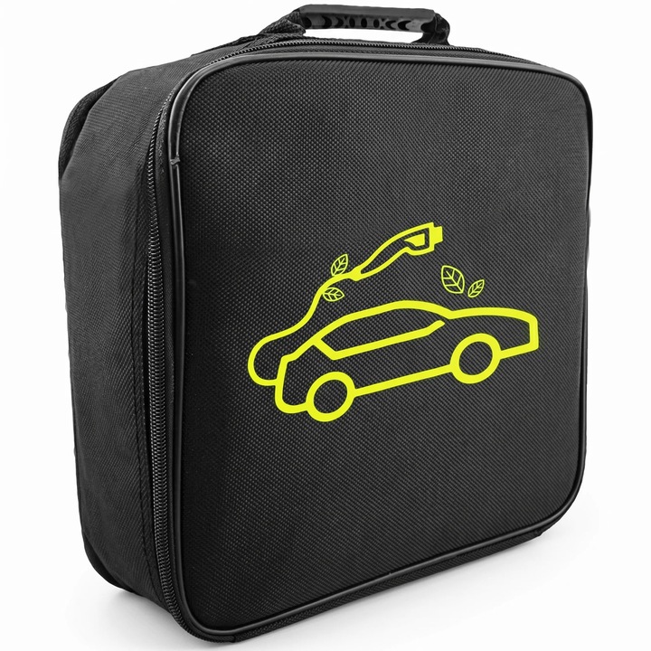 Geanta Cabluri Auto HASEPE® Organizator Cabluri Auto Impermeabil, Geanta Depozitare Cabluri Pentru Incarcare Auto, Fermoar Rezistent, Geanta Cabluri Auto Portabila, Organizator Cabluri Auto Durabil, 3