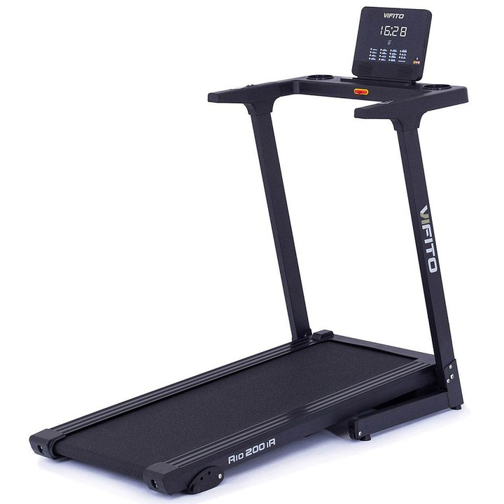 Banda de alergare VIFITO Rio 200 iR, 2.8 HP, 127x42 cm, negru, 147x71x132 cm