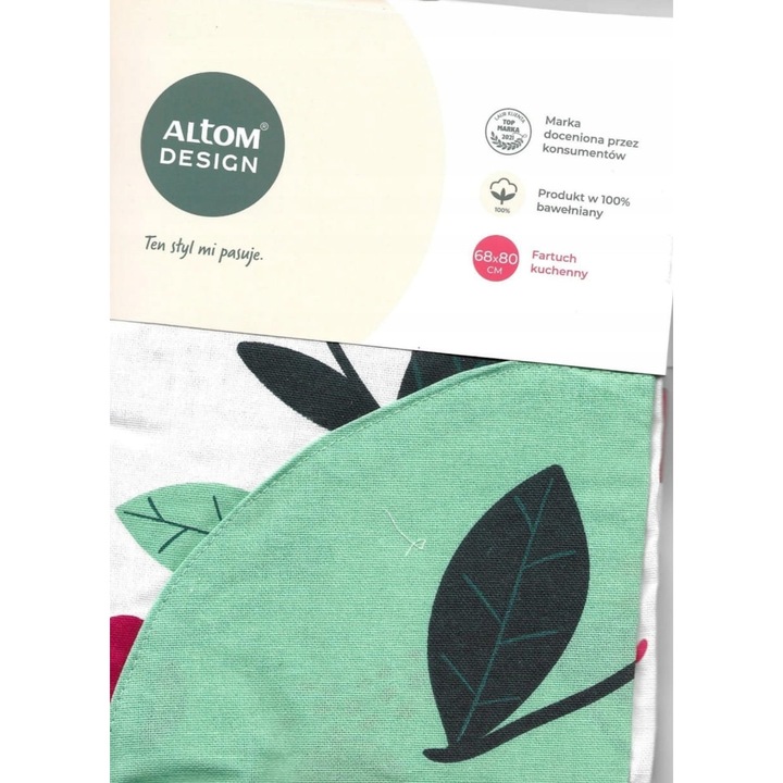 Кухненска престилка Altom Design памук 68x80см череши