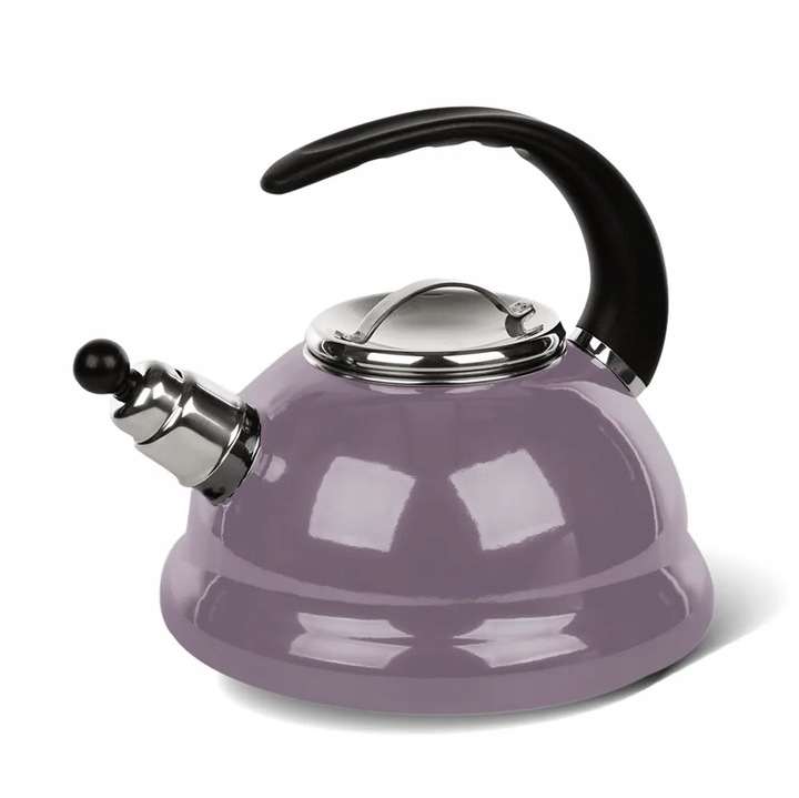 Altom Design 0205001121 teáskanna/vízforraló, síppal, bakelit fogantyúval, lila, 2,5 l