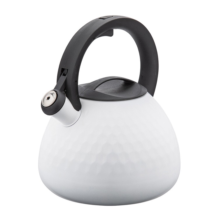 Altom Design John harang alakú üst, fehér, 2.7L, 21cm, rozsdamentes acél