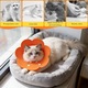 Set de 4 guler de protecție pentru animale de companie, BOMSTOM, portocaliu/albastru/galben/roz, moale, reglabil
