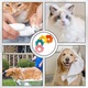 Set de 4 guler de protecție pentru animale de companie, BOMSTOM, portocaliu/albastru/galben/roz, moale, reglabil