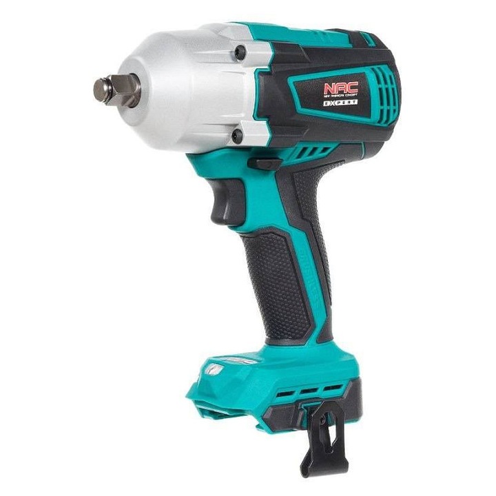 NAC IW-600-BL-LI-20V ütvecsavarozó, max. 600 Nm nyomaték, szénkefe nélküli motor, türkiz/fekete, 1 db