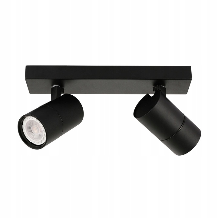 Spoturi Italux Laconi negru 28.5x6.5cm 2 surse GU10 35W