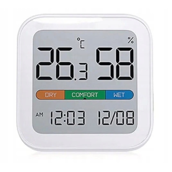 Термохигрометър MIIIW Enjoy бял 7.7x7.7x1.5cm