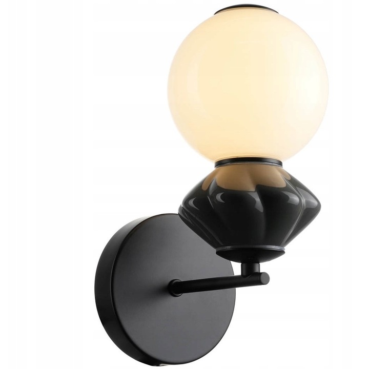Аплик за стена Italux BALOS LED 3000K матово черен 18.5x12x27cm