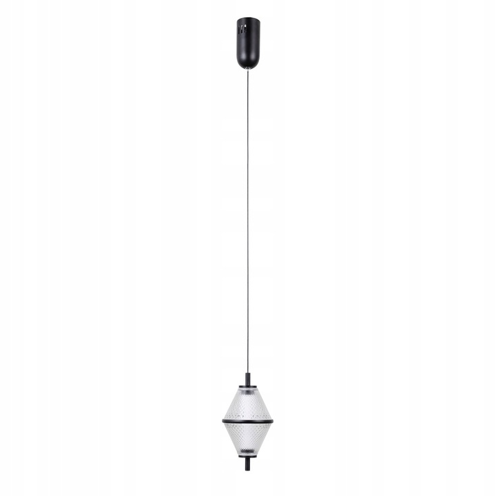 Italux FUENTE függőlámpa, fekete, LED, 13x13x120cm