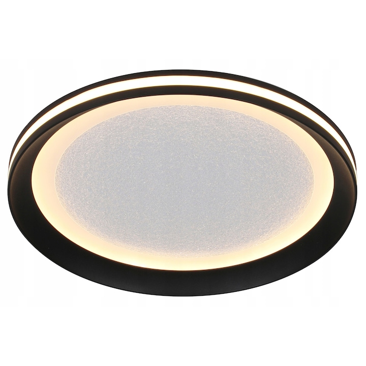 LED плафон Italux Artizo кръгъл черен CCT