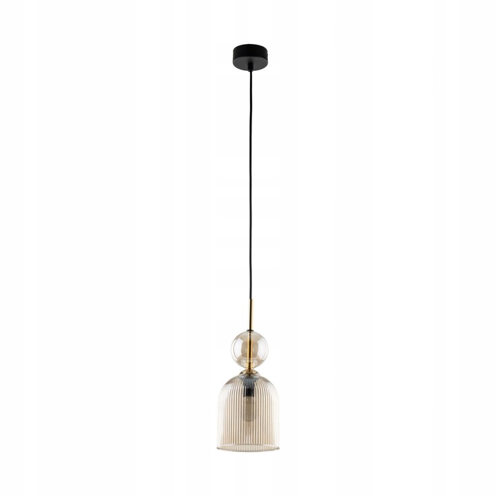 Висяща лампа TK Lighting SOPHIA черно кехлибар 13x150см