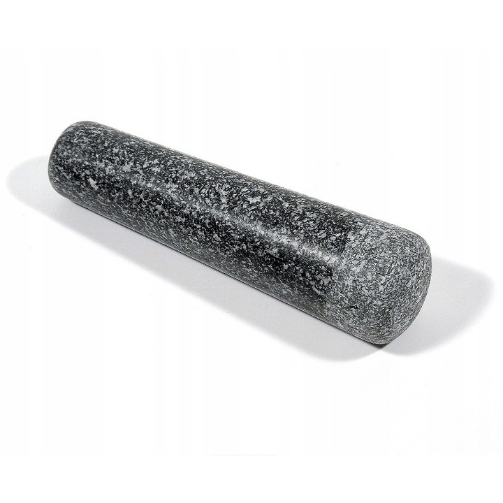 Pestel (pistil) pentru mojar Cilio Gigant CI-420159, din granit, masiv, cu fund rotunjit, gri, 18,5 cm