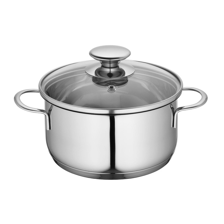 Cratita mini Kuchenprofi 1,25 l inox sticla 16x12,5 cm