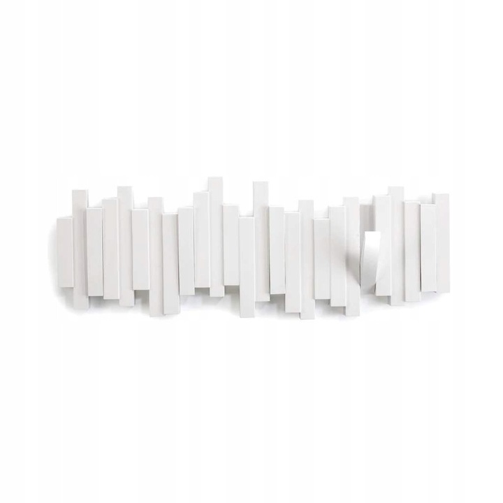 Cuier de perete Umbra Sticks alb modern 5 carlige