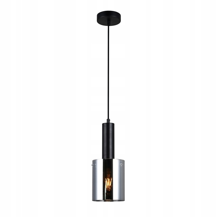 Italux Sardo függőlámpa füstös fekete 107x13cm 40W E27