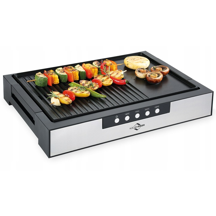 Kuchenprofi Style elektromos grill 42,5x30 cm inox fekete