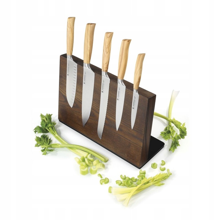 Bloc magnetic pentru cutite Zassenhaus Studio lemn de frasin 36x12.5x23 cm