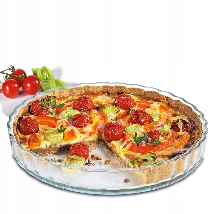 Форма за тарта Kuchenprofi, боросиликатно стъкло, 28x3,5 см