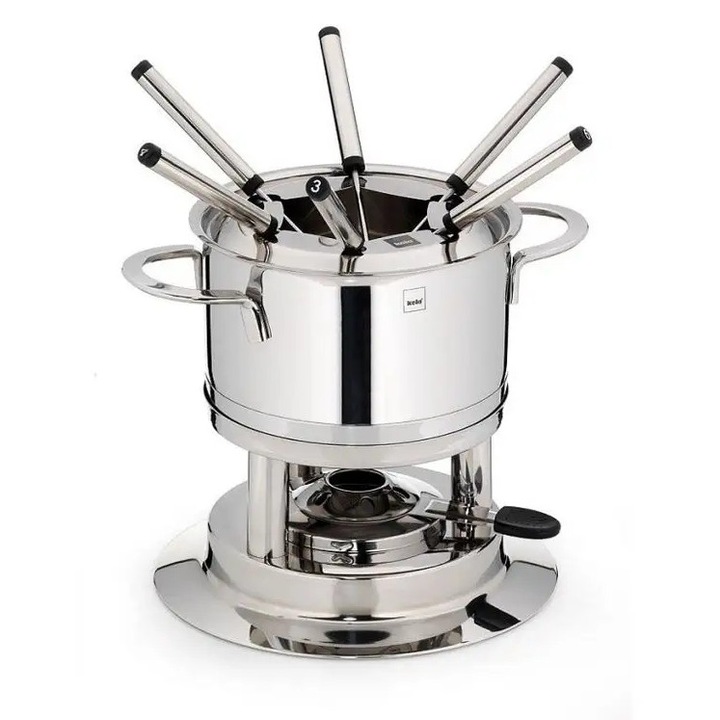 Set fondue Kela 1.7L inox 22x20cm 6 furculite