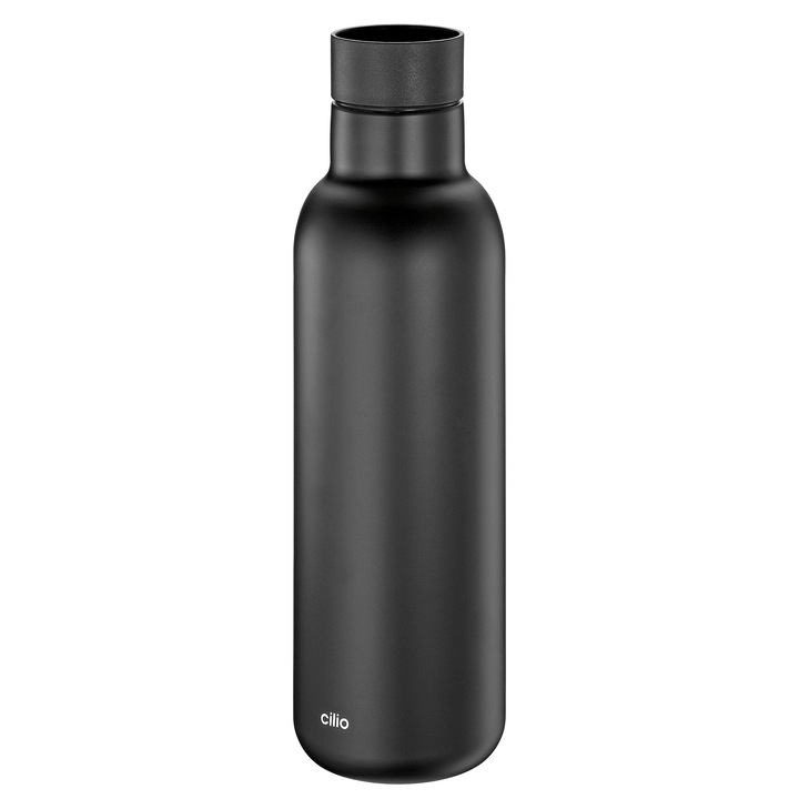 Cilio termoszpalack 750ml metálfekete 7x23cm