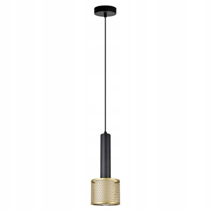 Lampa suspendata Light Prestige Amo metal auriu-negru 150x12cm moderna