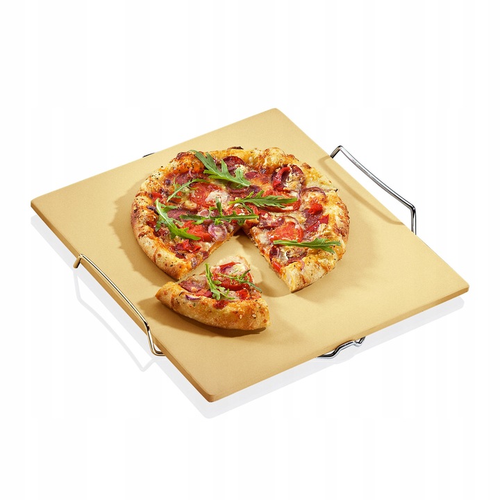 Piatra de copt pizza Kuchenprofi 38x35cm ceramica inox