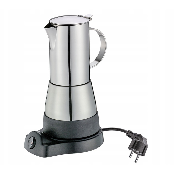 Cafetiera electrica Cilio Aida 6 cesti inox 11,5x26,5cm