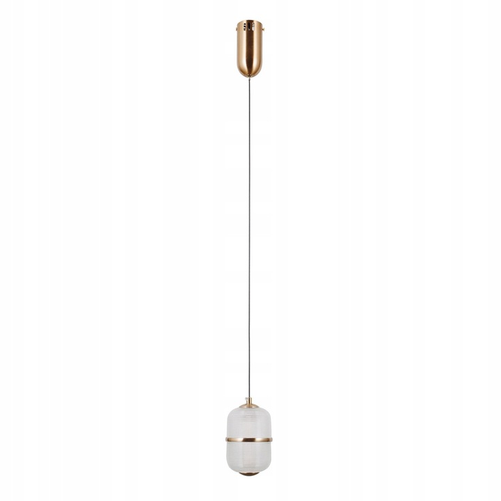 Italux LED függő csillár, arany, 10x120cm, modern