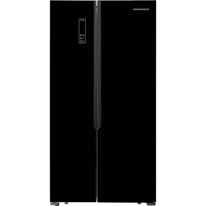 Frigider Side by Side Heinner HSBS-H442NFBKE++ 436 Litri Clasa E Black
